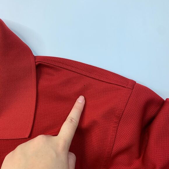 PGA Tour Golf Polo Shirt Mens 2XL XXL Red Side Vent Performance Sweat Wicking - Picture 9 of 11